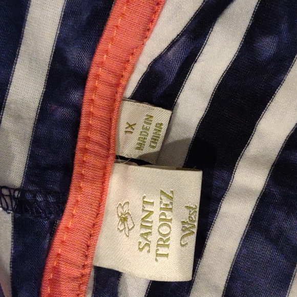 Saint Tropez West cover up 1x Blue White Stripe - Picture 4 of 6